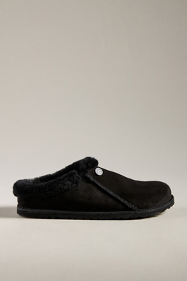 Birkenstock Zermatt Shearling Clogs In Black