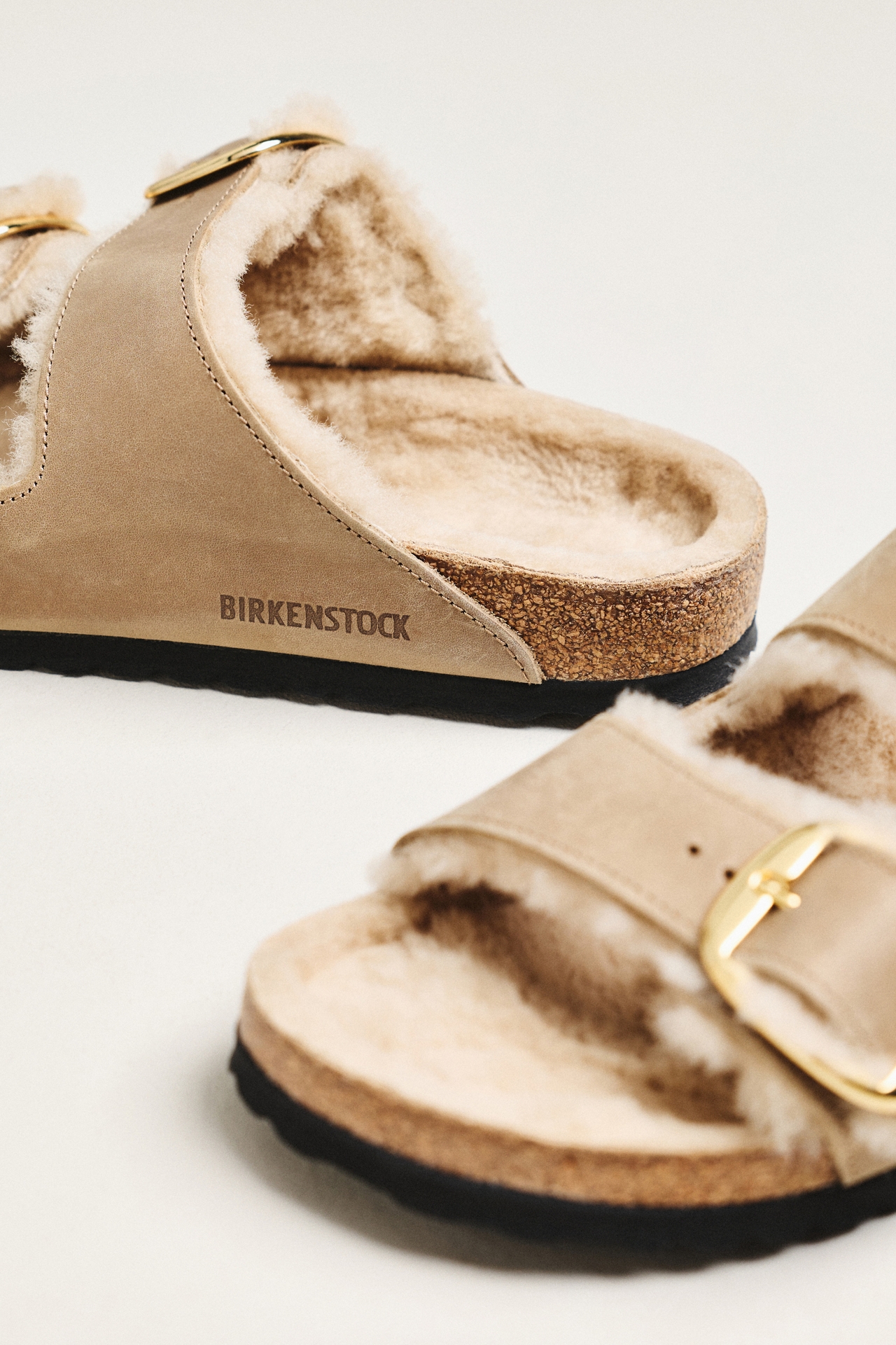Birkenstock Arizona Big Buckle Shearling Sandals