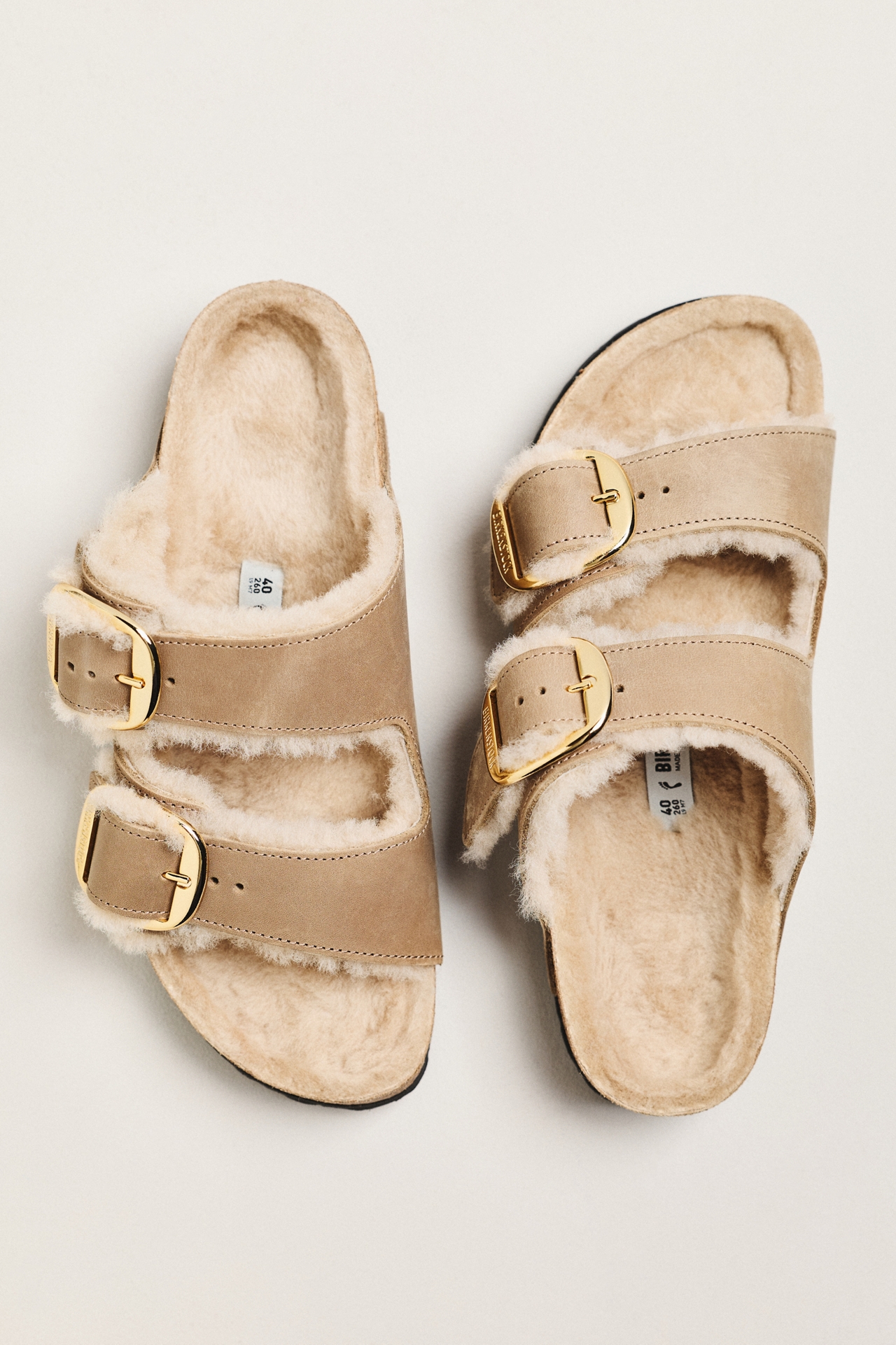 Birkenstock Arizona Big Buckle Shearling Sandals