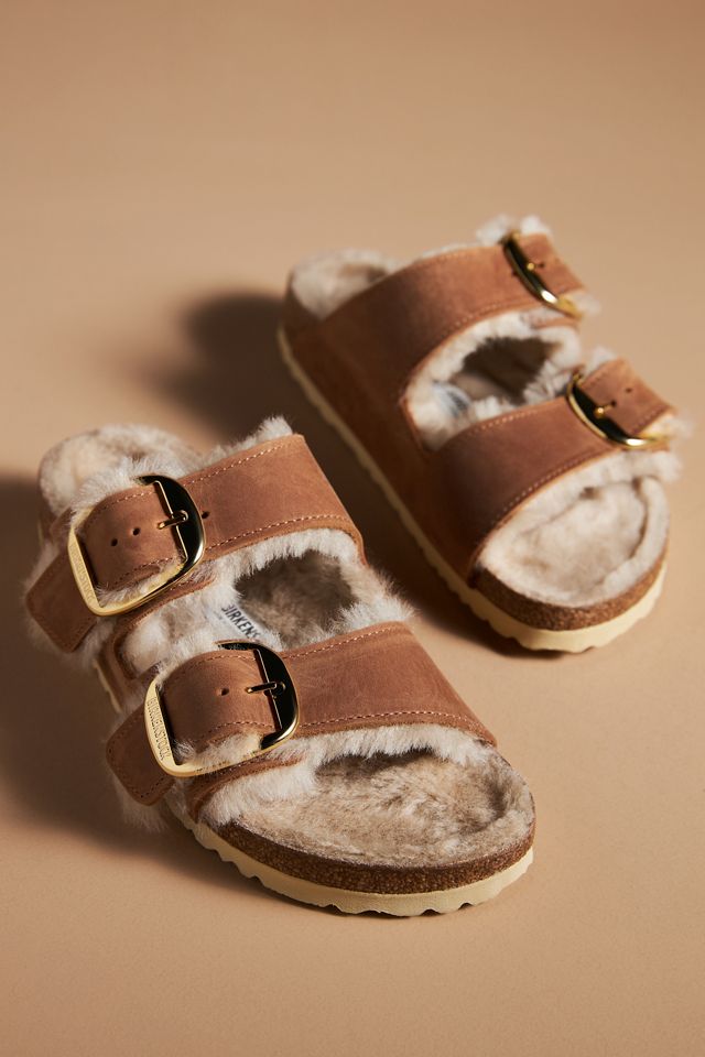 Birkenstock Arizona Big Buckle Shearling Sandals #1