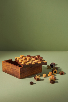 Rosewood 2-in-1 Game Set | Anthropologie