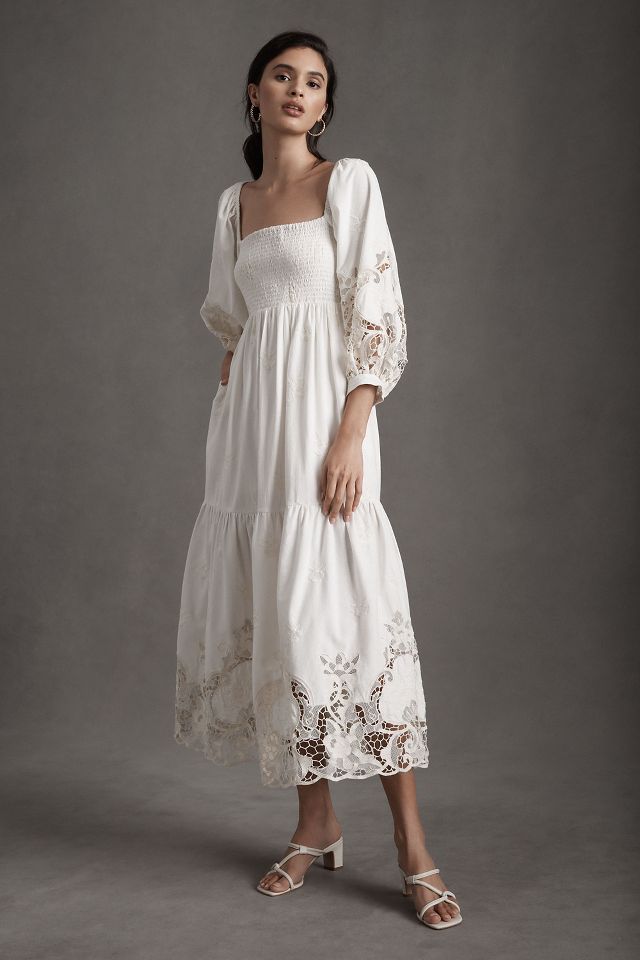 Free people white outlet maxi