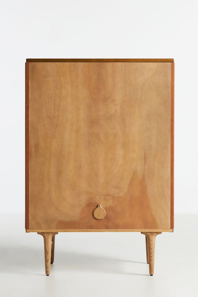 Juneau Leather Bar Cabinet #4