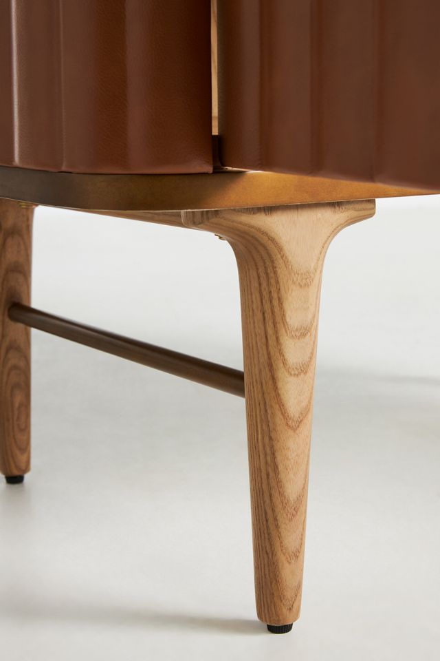 Juneau Leather Bar Cabinet #6