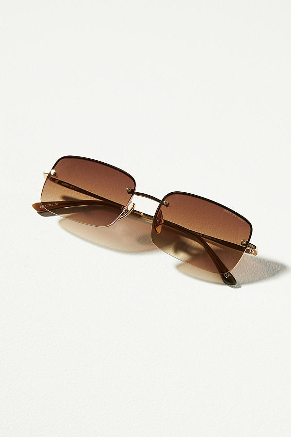 Dmy By Dmy Rectangular Sunglasses In Brown