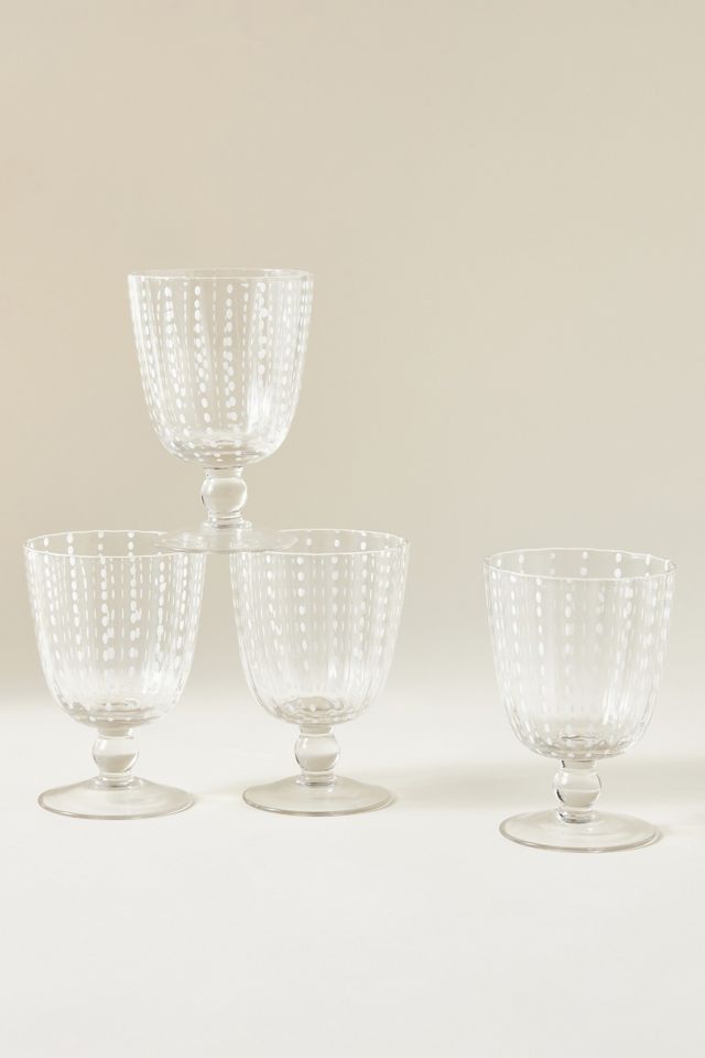 Set of 4 Selma Wine Glasses Anthropologie UK