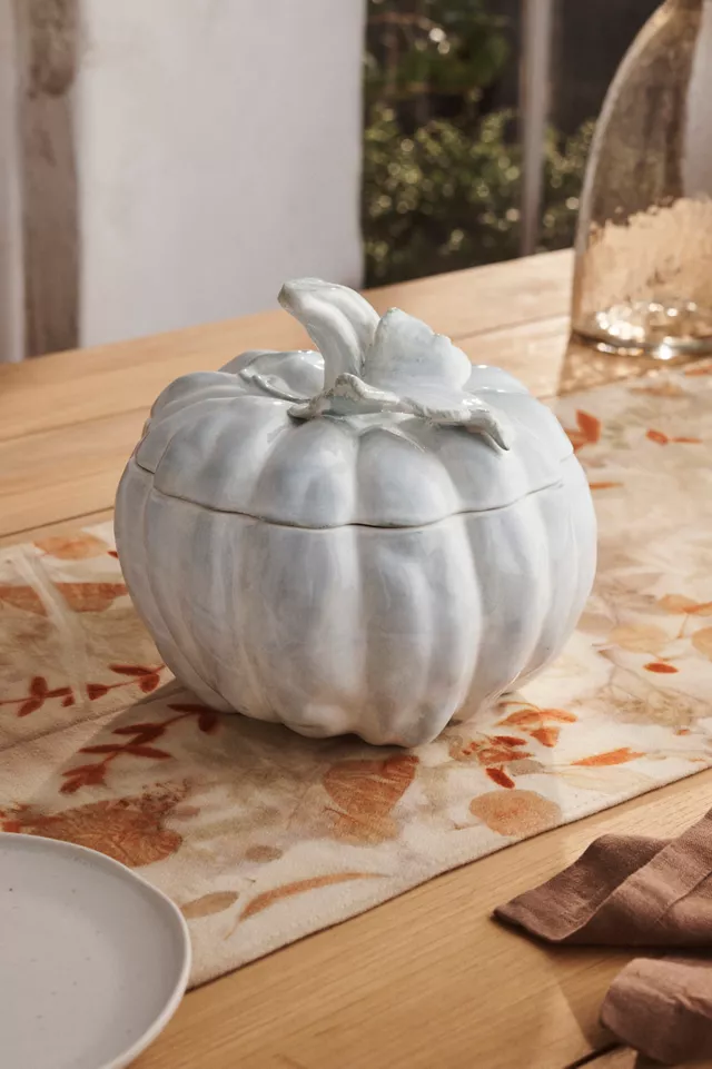Terrain Pumpkin Ceramic Tureen, Large