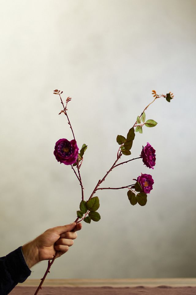 Faux Rose Spray, Purples #1