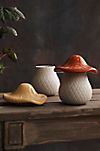 Mushroom Ceramic Jar, Red #2