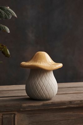 Mushroom Jar, Cream