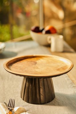Teak Root Cake Stand