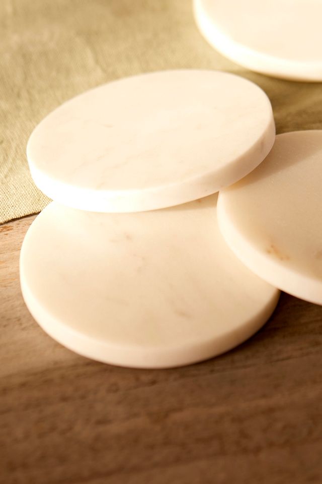 Marble Coasters + Wood Holder #3