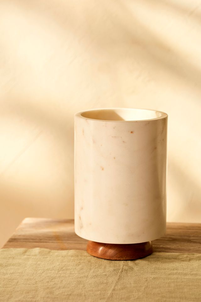 Marble Footed Utensil Holder #1