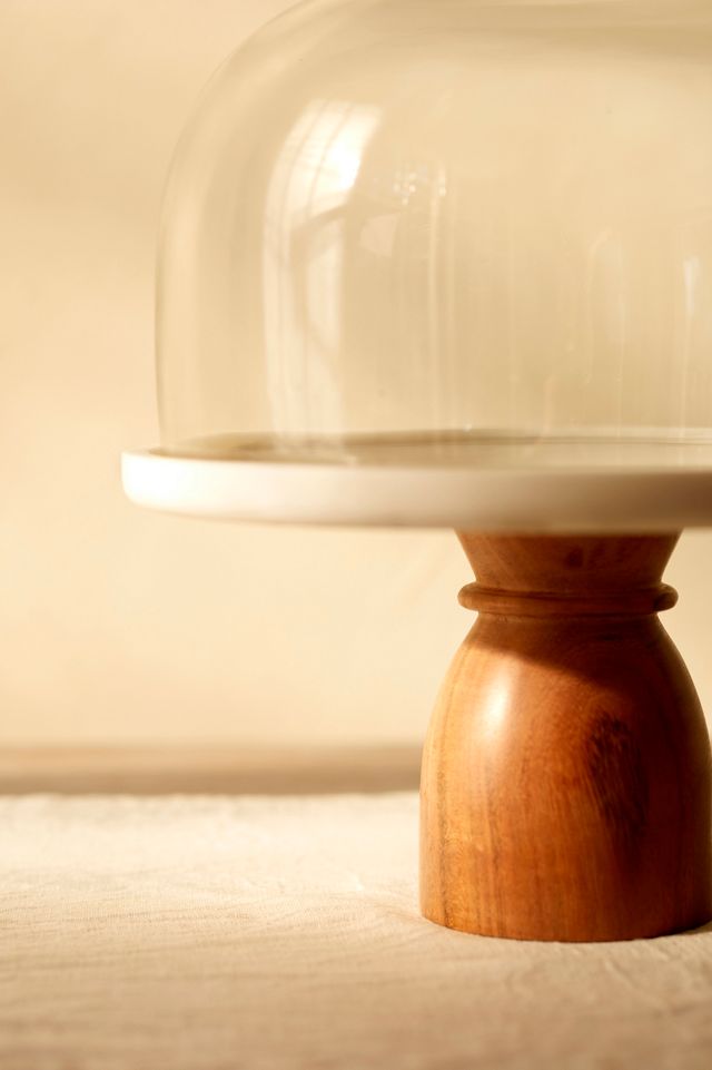 Marble + Wood Cake Stand #2
