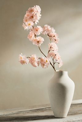 Faux Peach Tree Blossom Spray