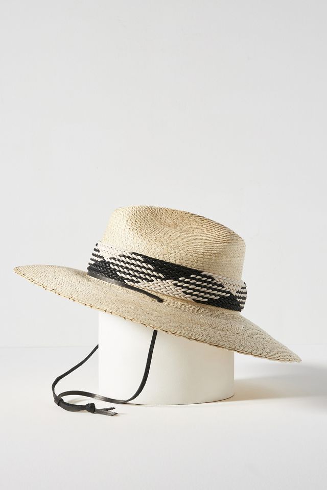 Anthropologie Front-Tie Straw Rancher - black What to wear? We main image 4