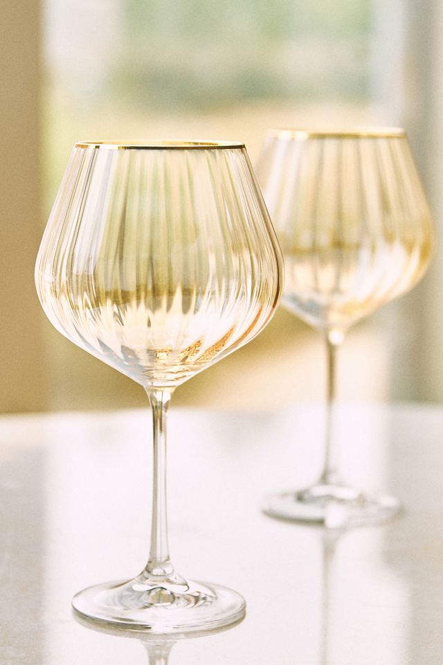 Waterfall red wine glasses set of 4 anthropologie