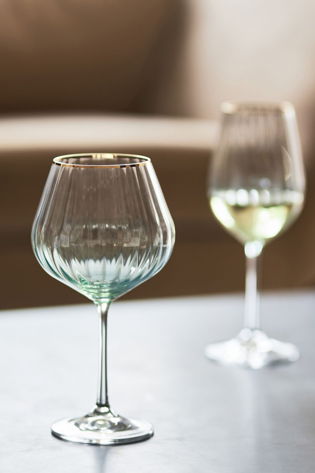 Waterfall Red Wine Glasses, Set of 4 - Mint, Standard, Set Of 4