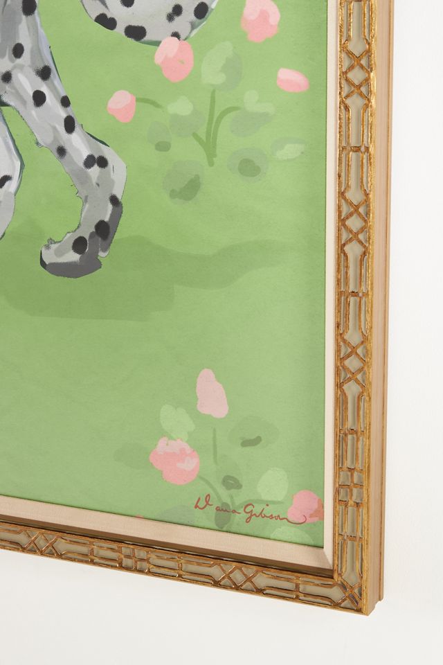 Leopard Cat Floral Wall Art #2