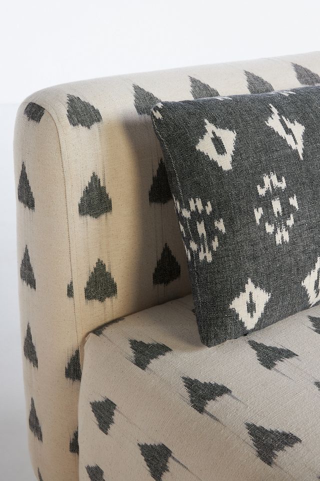 Woven Ikat Kori Armless Sofa #6
