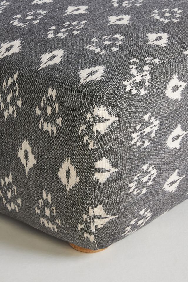 Woven Ikat Kori Ottoman #3