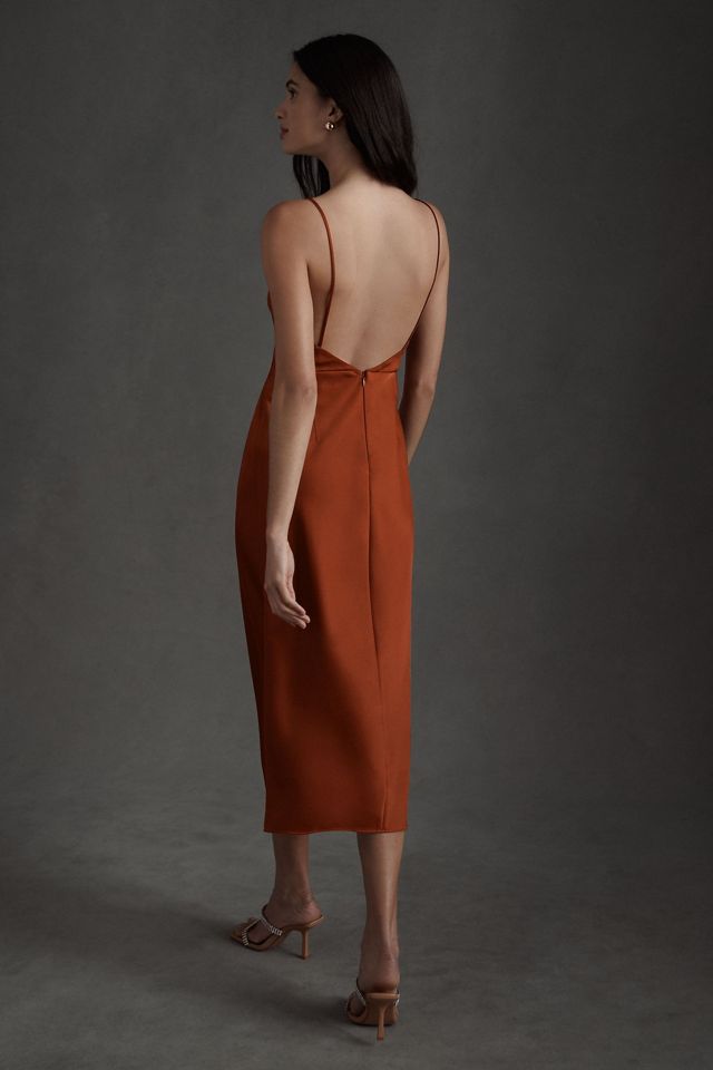 BHLDN August Satin Charmeuse Midi Dress #2