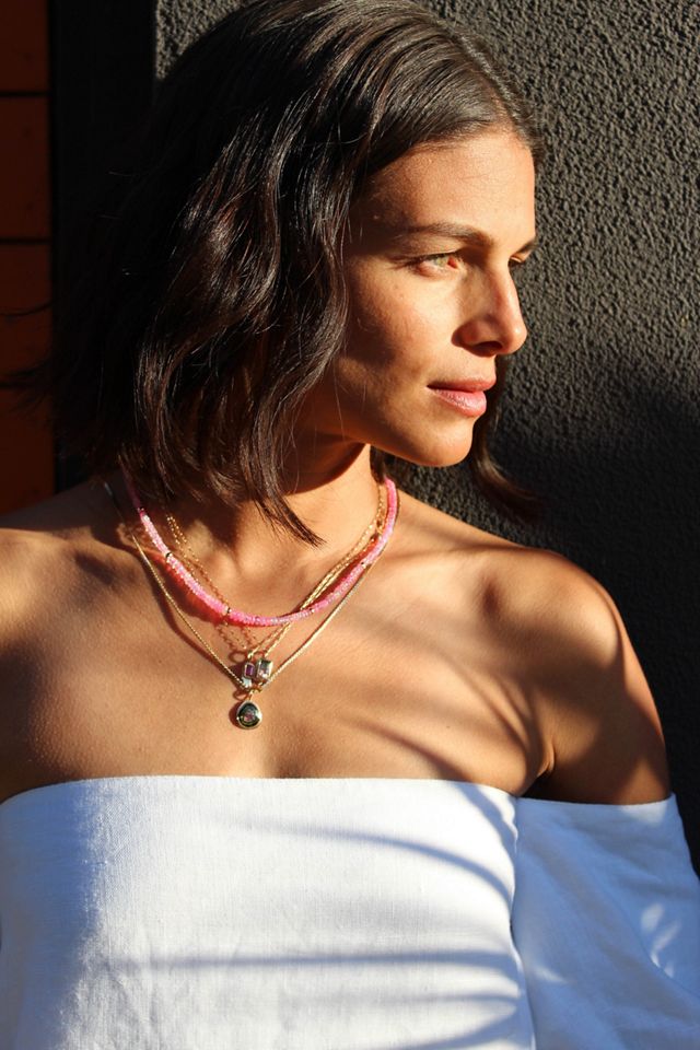 Christina Magdolna Pink Opal Necklace #1