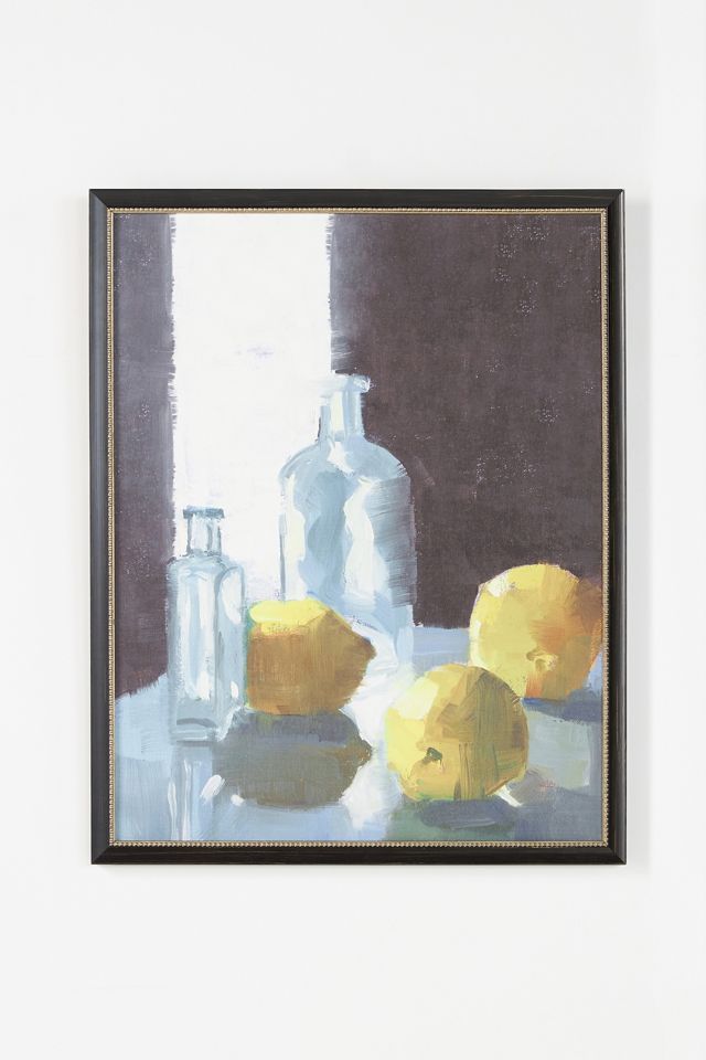 Glass and Lemons Wall Art #1