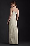 BHLDN Jennings Cowl-Neck Ruched Side-Slit Satin Gown #2
