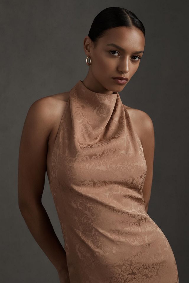 Fame and Partners Chrisley Jacquard Halter Dress #1