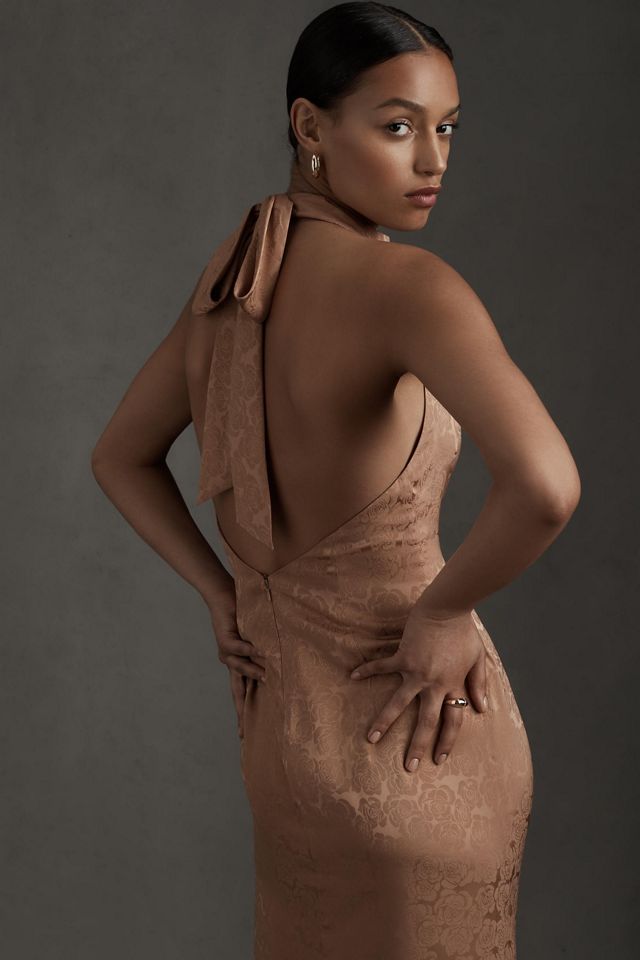 Fame and Partners Chrisley Jacquard Halter Dress #3