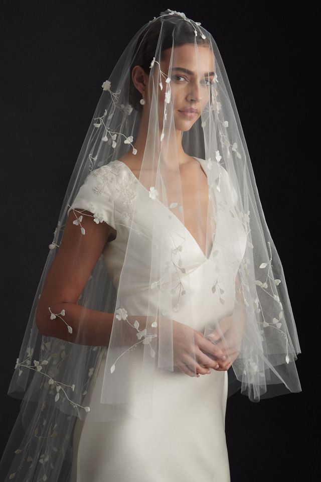 Blossom Veils Beaded Floral Veil