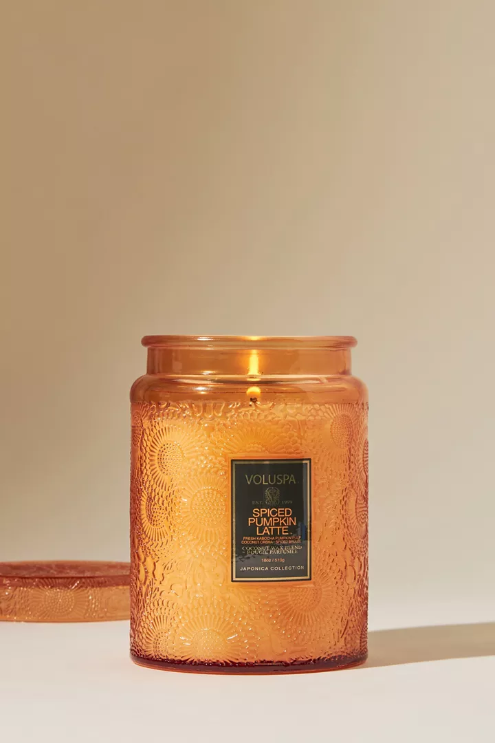 Voluspa Spiced Pumpkin Latte Japonica Jar Candle