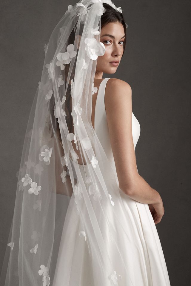Amsale Three-Dimensional Cathedral Petal Veil #2