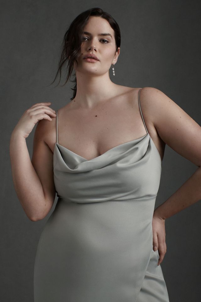 bhldn remy satin charmeuse dress BHLDN Remy Satin Charmeuse Dress