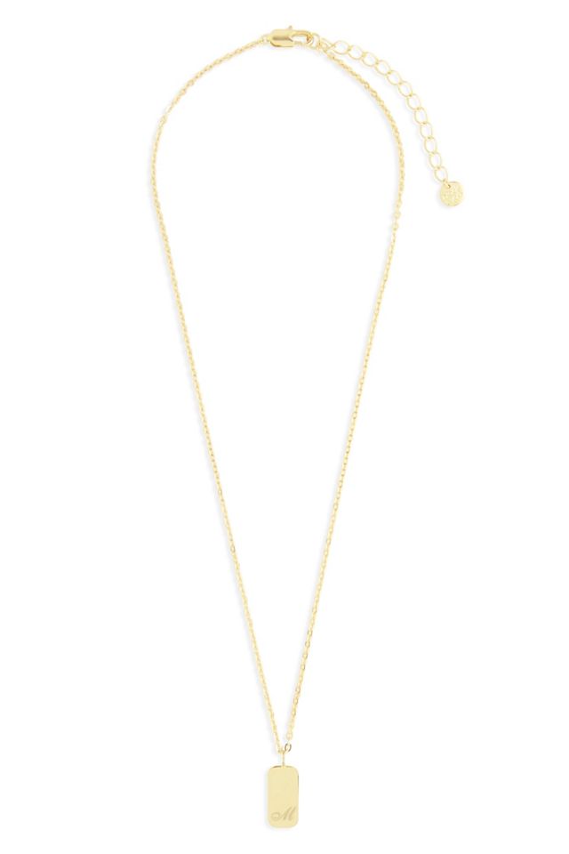 Brook & York Custom Monogram Tag Necklace #1