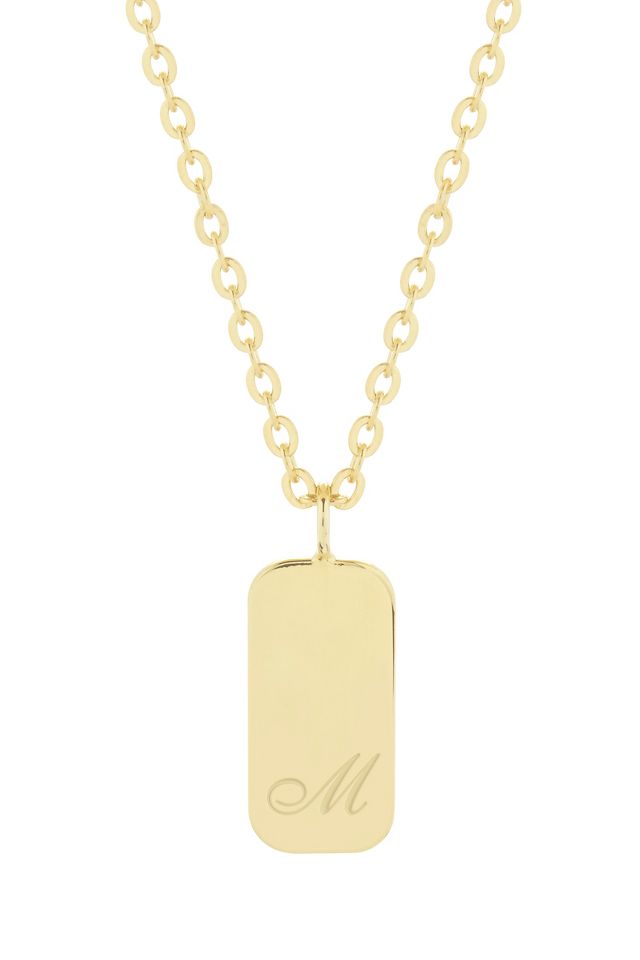 Brook & York Custom Monogram Statement Pendant Necklace