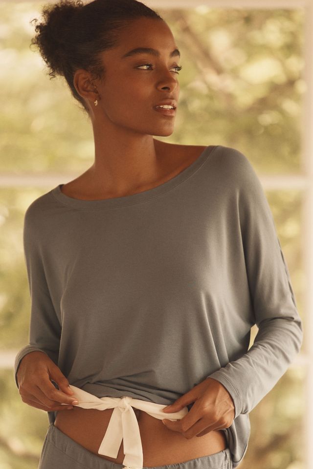 Eberjey Long-Sleeve Slouchy PJ Set #2