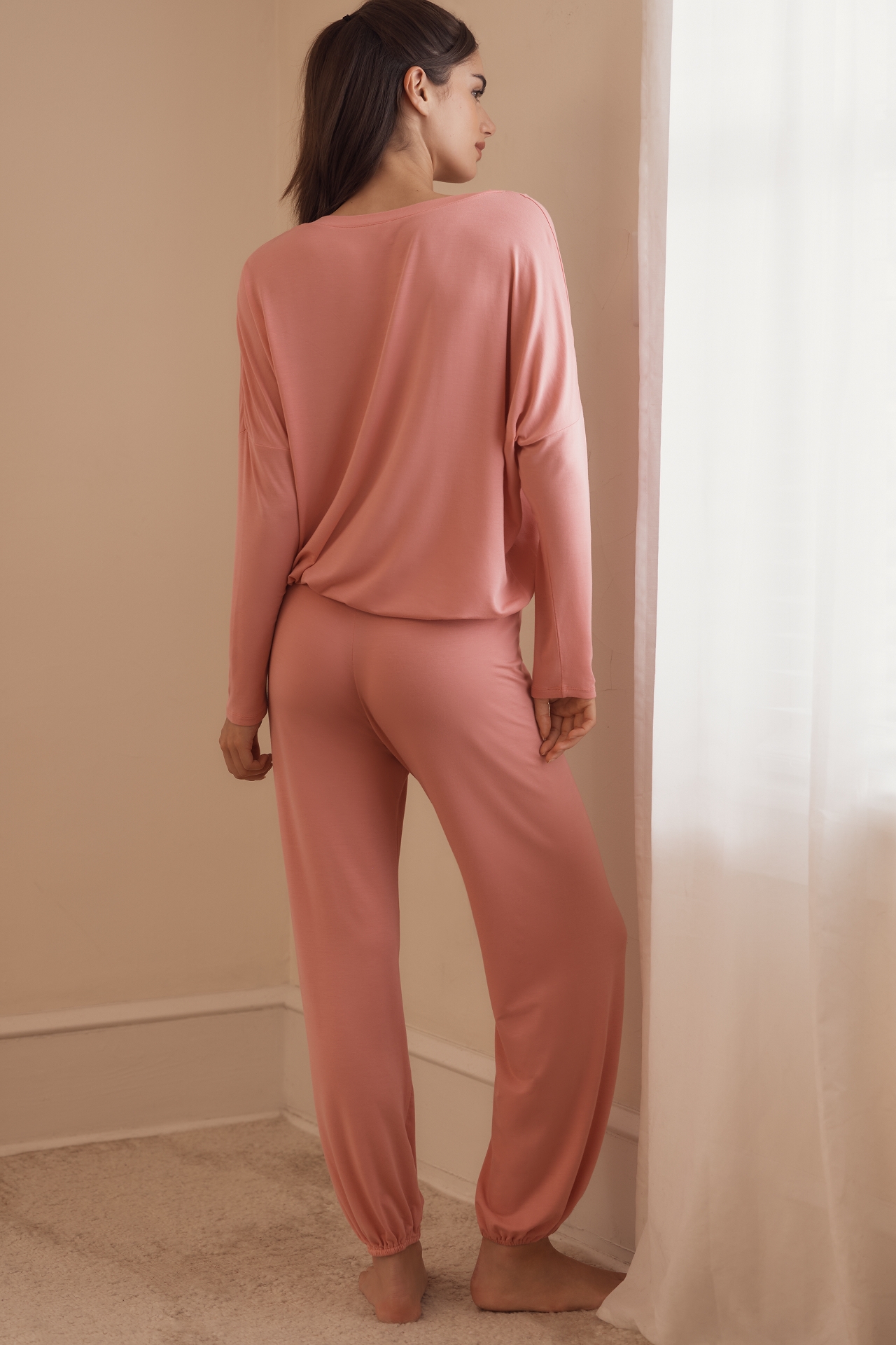 Eberjey Long-Sleeve Slouchy PJ Set