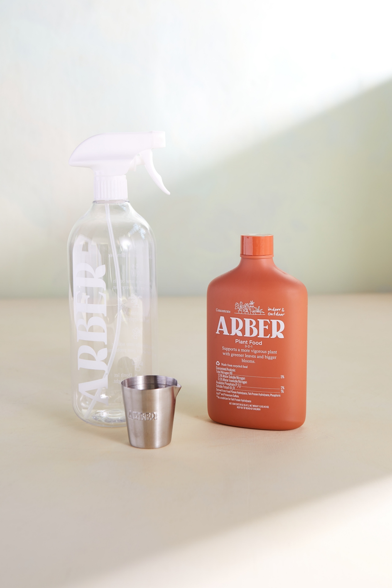 Arber Spray Bottle + Measuring Cup