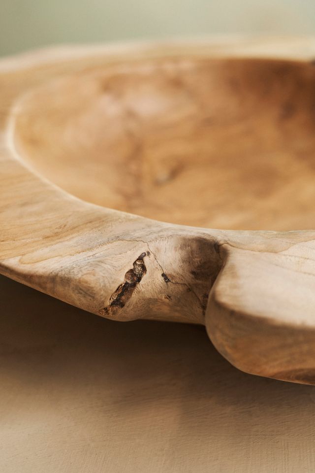 Teak Root Round Bowl Planter, 16" #1