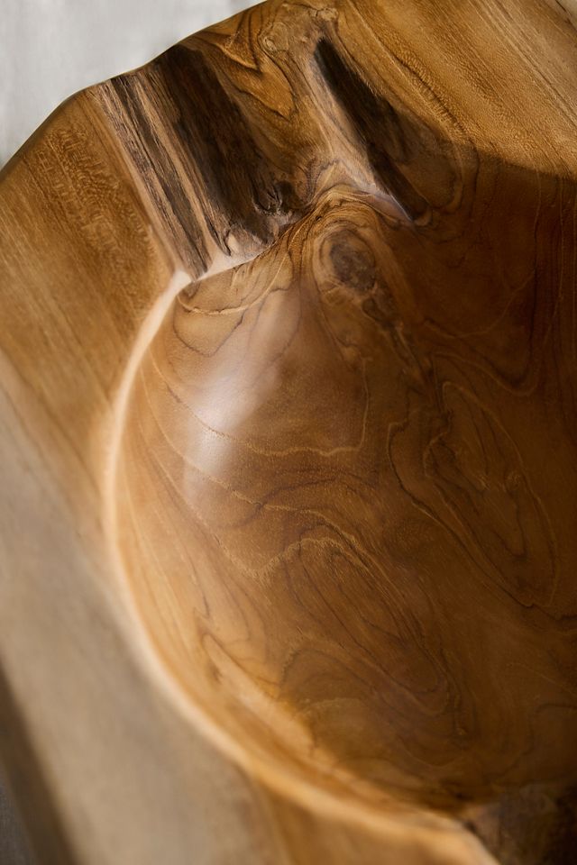 Teak Root Round Bowl Planter, 16" #1