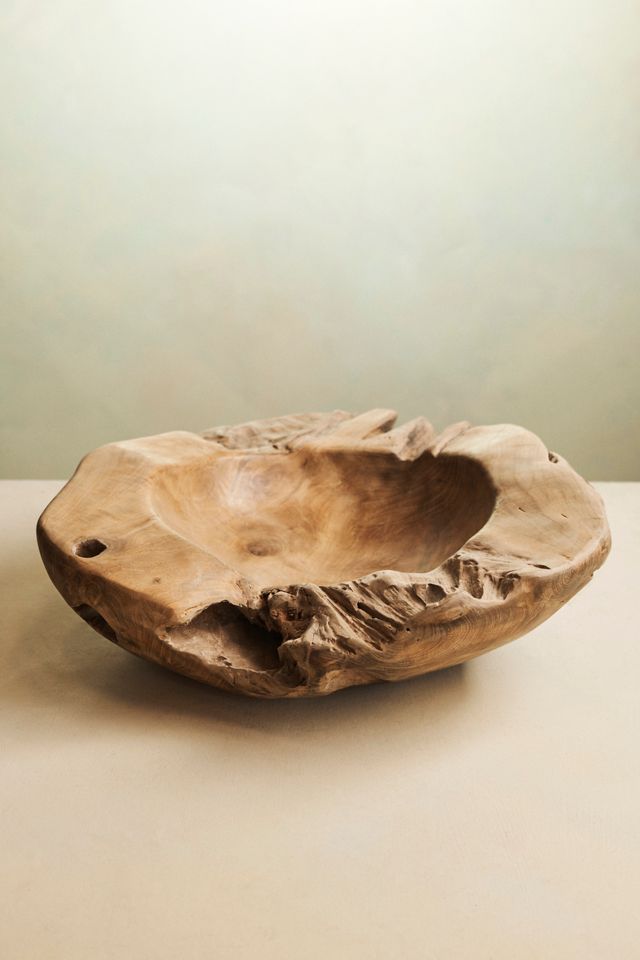 Teak Root Round Bowl Planter, 18" #2