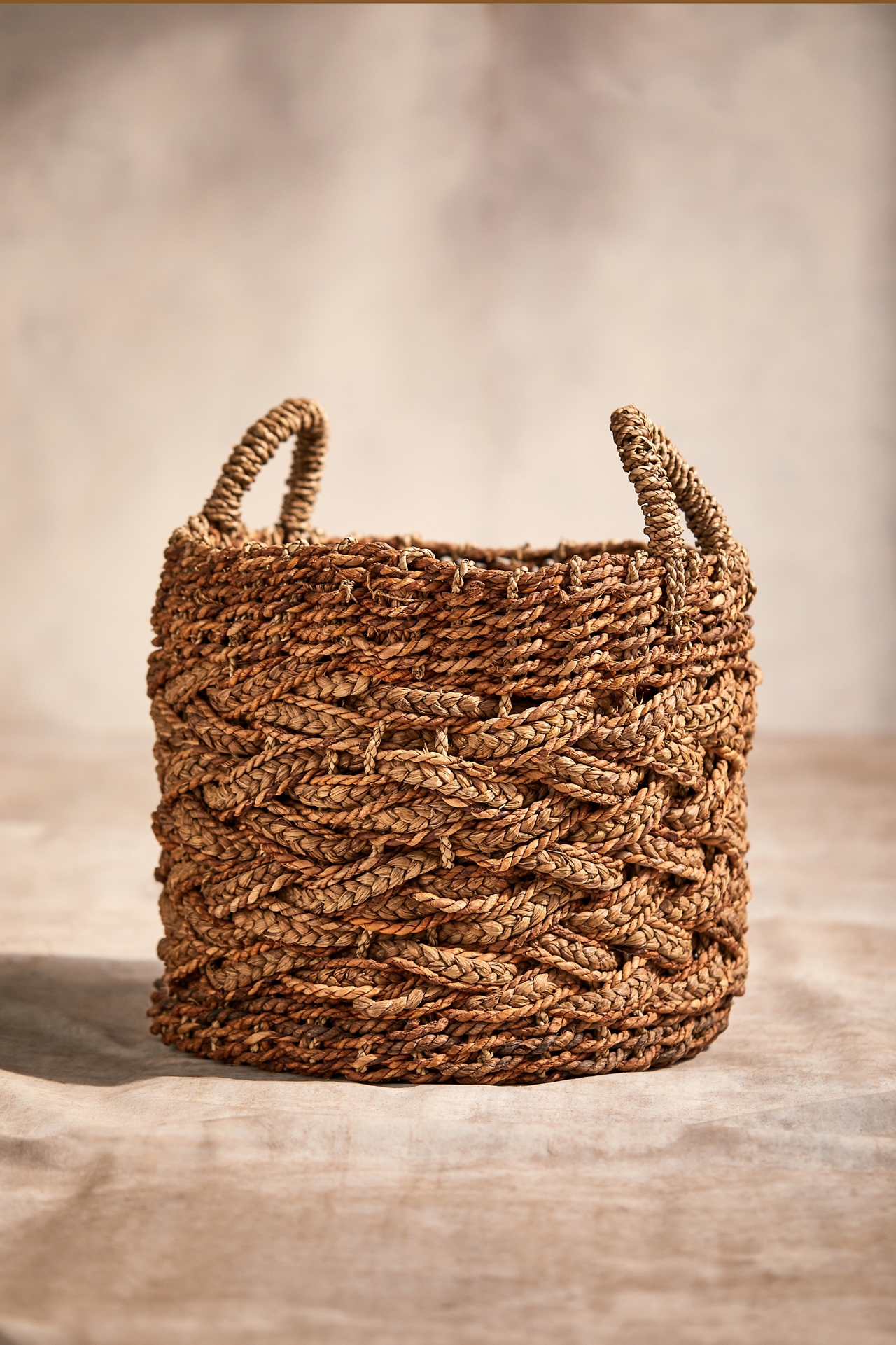 Braided Woven Handled Planter