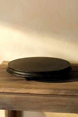 Distressed Wood Riser, Round | AnthroLiving