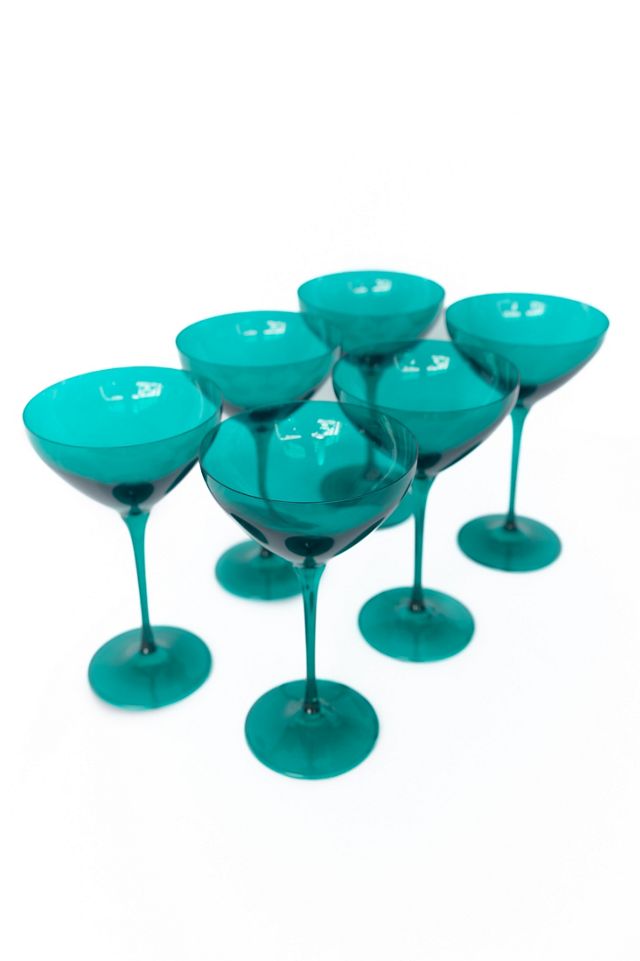 Estelle Colored Glass Martini Set #1