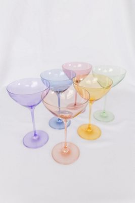 Estelle Colored Glass Martini Set