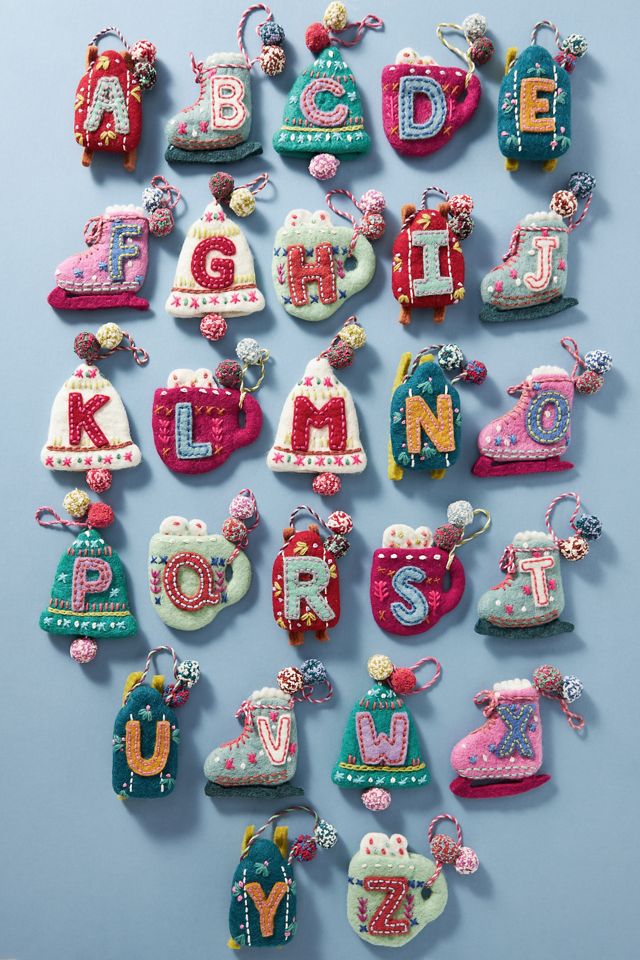 Snow Day Monogram Ornament #3