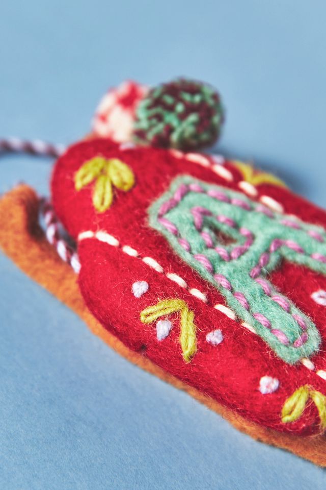 Snow Day Monogram Ornament #2