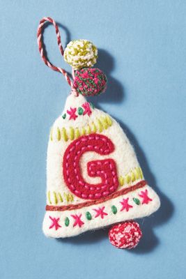 Snow Day Monogram Ornament